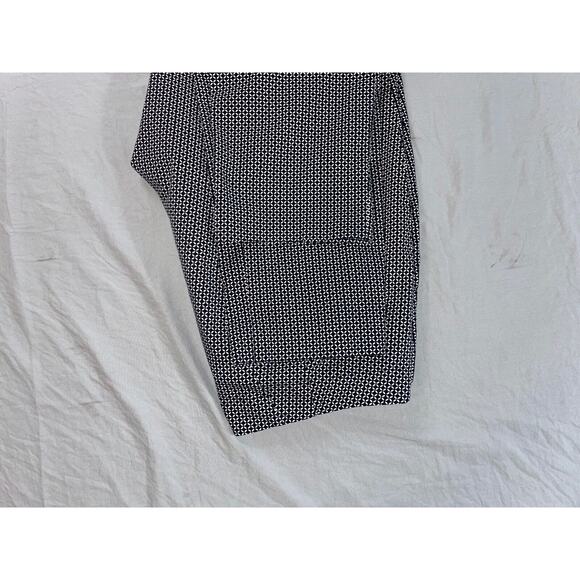 J Jill Lightweight Stretch Cotton Tapered Geometric Pattern Pants. Women's 10. - Picture 3 of 9